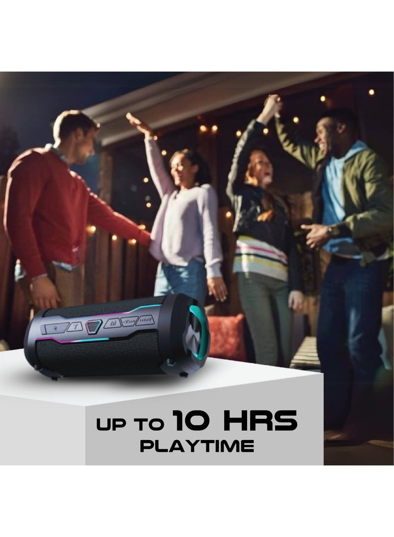 هيزاير هزاير H-Sound Neon سماعة بلوتوث لاسلكية مع إضاءة LED وراديو FM - Image 2